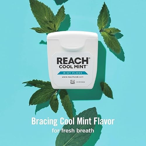 Reach Cool Mint Waxed Dental Floss, 55 Yard