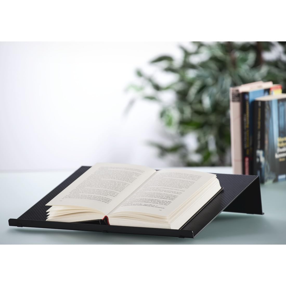 HAMA Supporto Fisso per Notebook in Simil Carbonio, Nero