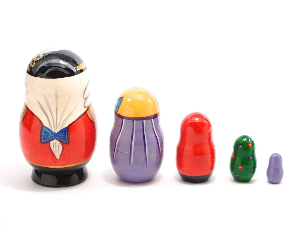 Amazon | くるみ割り人形 マトリョーシカ 5個組 [ロシア製] | 民芸品