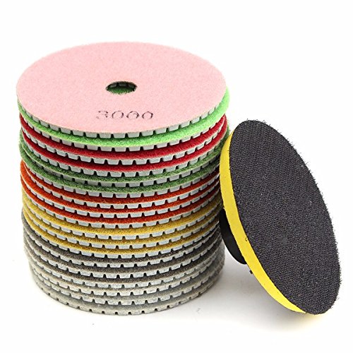 19 almohadillas de pulido de diamante de grano 30-3000 con almohadilla M16