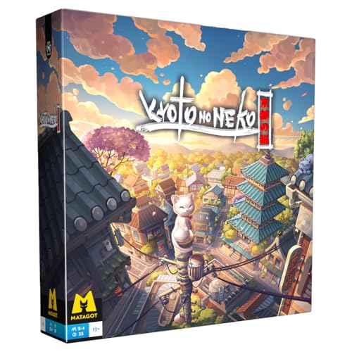 Kyoto-No-Neko Board Game | Explore Kyoto como gatinhos curiosos! Aventura animal imersiva, jogo de estratégia para crianças e adultos
