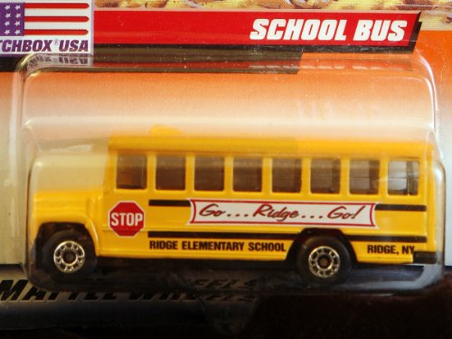 Matchbox School Bus escala 1:95 en naranja miniatura 1
