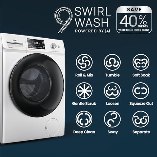 Image of IFB 9 Kg 5 Star, DeepClean Tech, AI Powered, WiFi, Fully Automatic Front Load Washing Machine (EXECUTIVE SXN 9014K CMS, PowerSteam, 9 Swirl, Steam Refresh, Inbuilt Heater, Eco Inverter, Rich Silver)