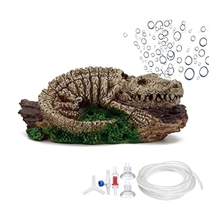 ALEGI Aquarium Air Bubbler Decorations,Air Bubbler Decor Ornament for Fish Tank (Dinosaur)