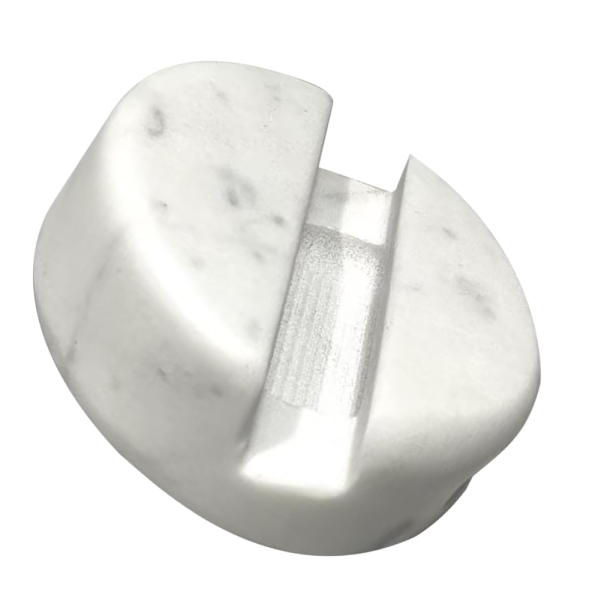 Support de Téléphone en Marbre Blanc 8x3 Cm pour Smartphones et Tablettes, Base Stable Décorative, Accessoire Bureau Pratique et Léger Maison Bureau