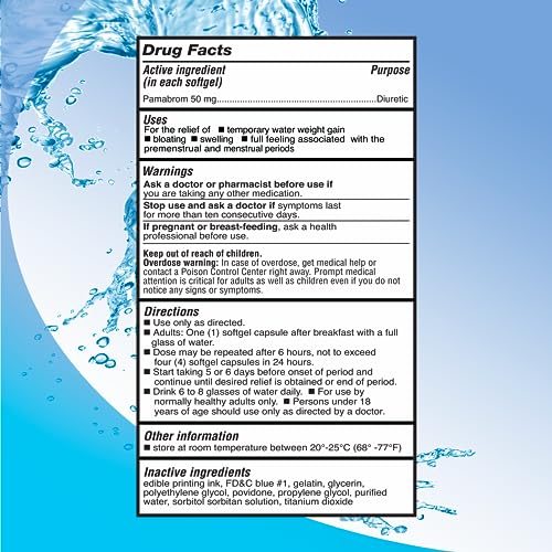 Right Remedies Maximum Strength Caffeine-Free Diuretic Softgels, 120 Softgels, Compare to Diurex Max Caffeine Free Active Ingredient, Helps Relieve Heaviness Due to Water Weight gain, Feel Better - Image 3