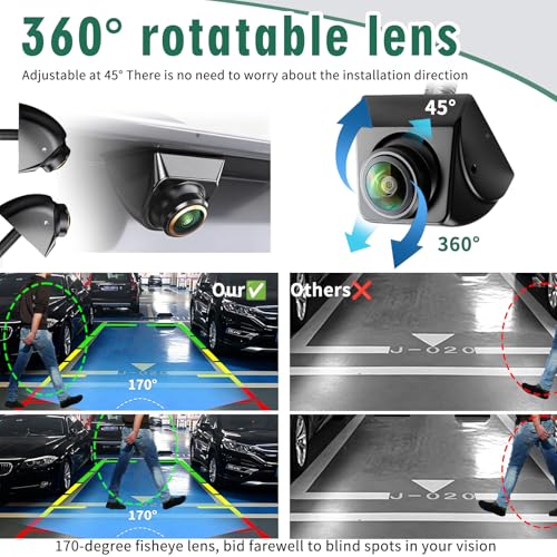 Caméra de recul grand angle pour éviter les obstacles et angles morts - 4