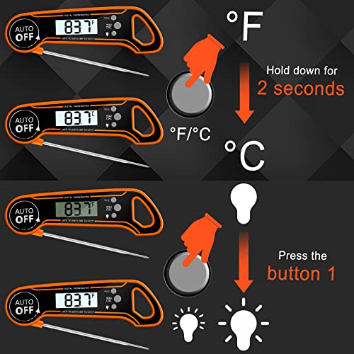 ​Vivicreate Meat Food Instant Read Bbq Garden Kitchen Outdoor Waterproof Camping Cooking Grill Thermometer #TOP6