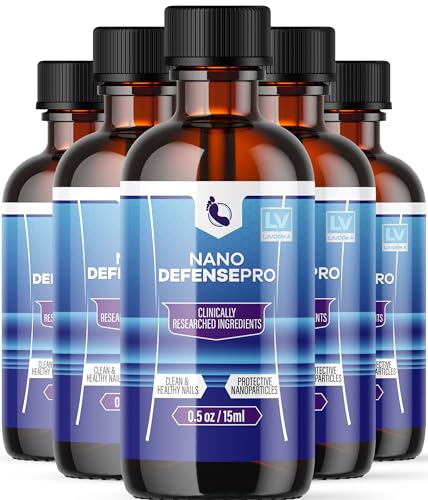 (5 Pack) Nano Defense Pro - Official Nano Defense Pro Premium Toenail Treatment Drops, NanoDefense Pro Liquid Solution All Natural Support Healthy Skin & Nails Advanced Formula, 5 Bottles for 150 Days