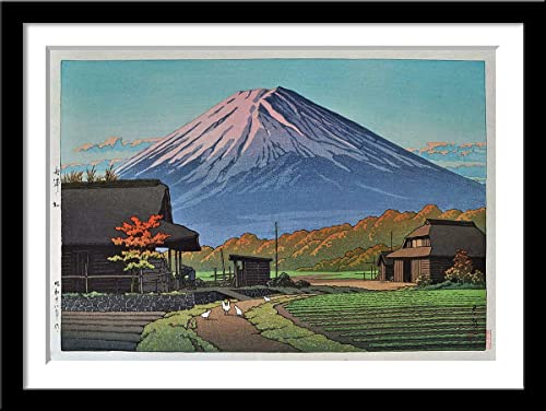 Image of Tallenge - Set of 10 Kawase Hasui Artworks - Japanese Art Poster - Small Framed Poster(Paper,12 x 17 inches, Multicolour)