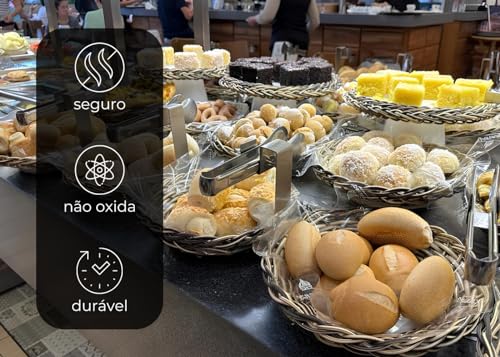 Suporte Organizador para Pegador Buffet em Inox TLPRO (25cm) – Ideal para Pegador Universal, Pinça C