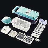 NYKK Reibe Gemüseschneide Artifact Haushalts Dicing Multifunktionale Kartoffelreibe Shredder Kartoffelblumenschneider Küchenreibe