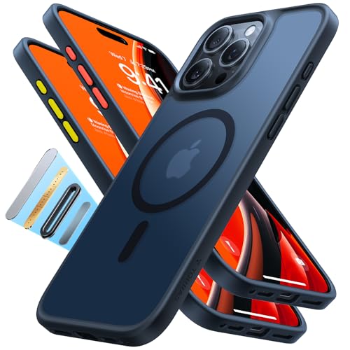 TORRAS für iPhone 16 Pro Hülle für MagSafe 18N Magnetkraft Zertifizierte Militärschutz mit Tastenschutz Kratzfest Handyh...