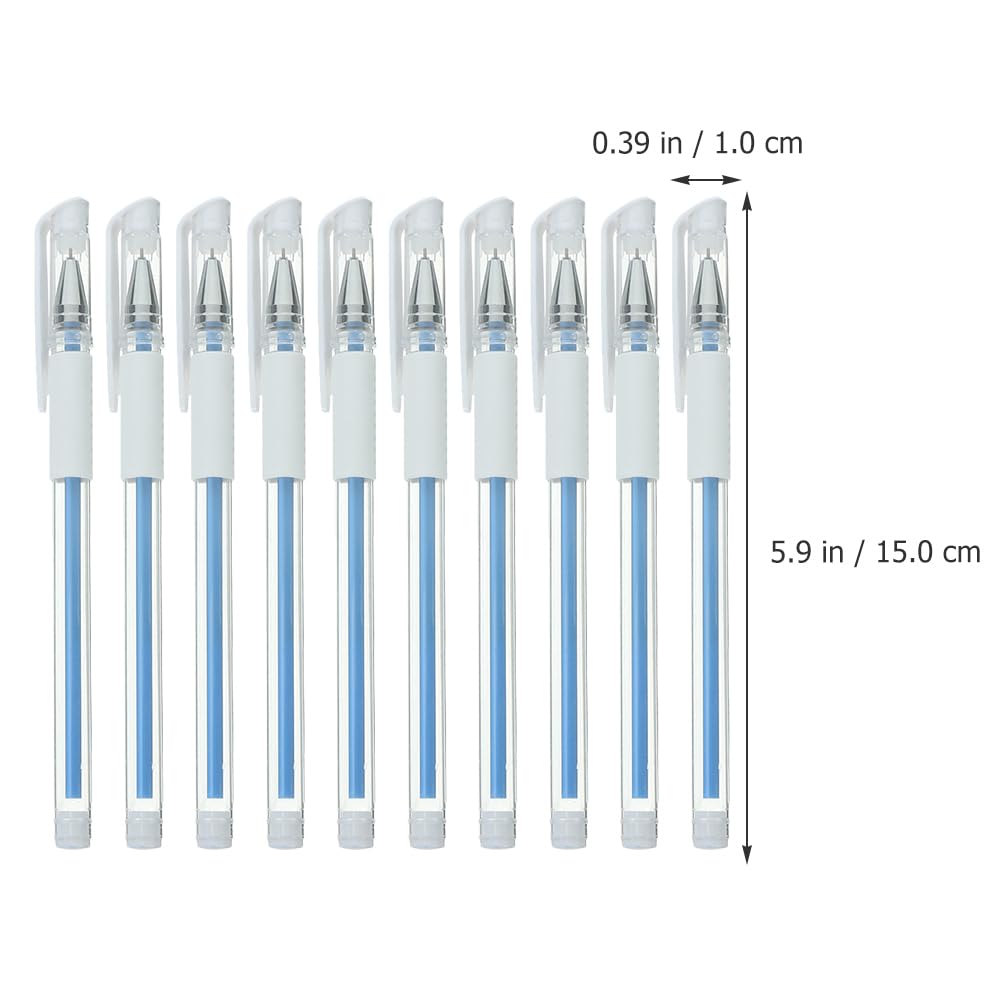 minkissy 10pcs Eyebrow Marking Pens Eyebrow Microblading Marking Pens Portable Makeup Eyebrow Mapping Pen Position Mapping Pen for Lip Eyebrow Blue - Image 2