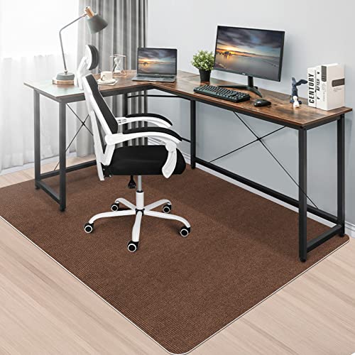 デスク チェアマットHAODEMI 厚さ4mm 床保護マット ダイニングマット ゲーミ