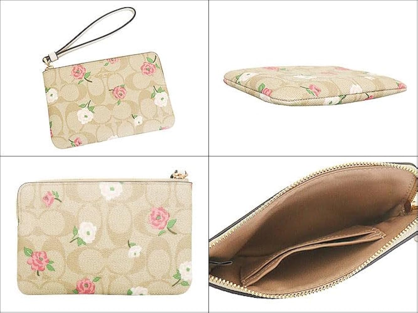 ⭐️新品未使用⭐️ COACH ポーチ ライトカーキ/チョークライトサドル コーチ アウトレット ショルダーバッグ レディース ライトカーキ
