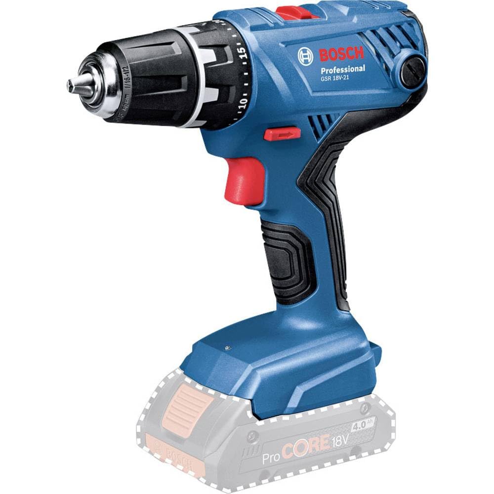 Bosch Professional 18V System atornillador a batería GSR 18V-21 (máx. par de apriete: 55 Nm, sin batería/cargador)