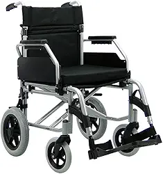 Cadeira de Rodas Manual Dobrável em Alumínio com Encosto Rebatível modelo Barcelona - Praxis