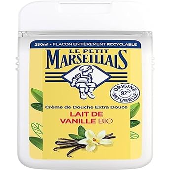 Le Pe Marseillais Extra weiche Bio-Vanillemilch 250 ml Flasche   92% nat rliche Inhaltsstoffe   vollst ndig recycelbare Flasche