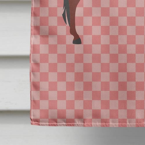 Cheval âne rose vérifier sur toile maison drapeau multicolore BB7850CHF