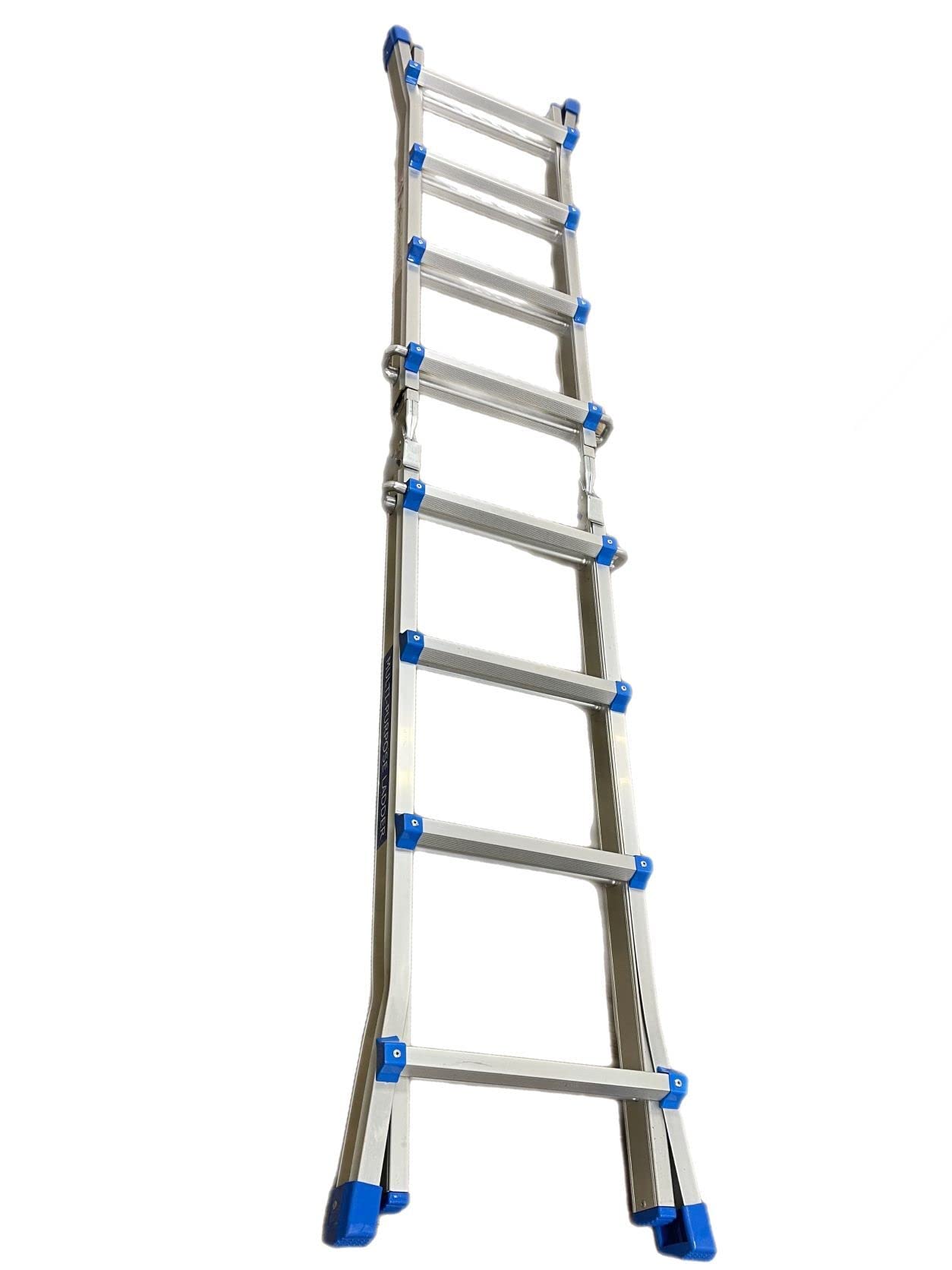 Klappleiter Teleskopleiter Stehleiter 4x6 Mehrzweckleiter Alu Leiter aus Hochwertigem Aluminium