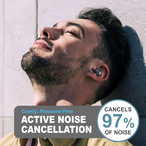Image of TeddyBuddy T29 ANC, Active Noise Cancellation(~20 to 35 dB), 60Hrs Battery, Bluetrum Sound,v5.4 Bluetooth, Impedence 16Ω, Omnidirectional, Games Mode TWS Earbuds Wireless Earphones with mic (Black)