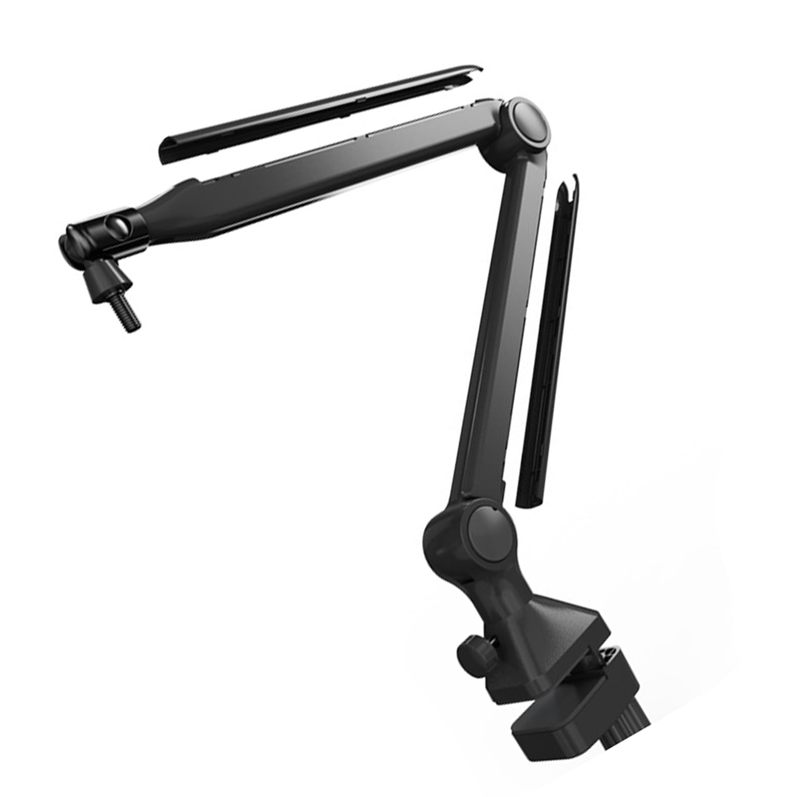 Supporto per microfono a braccio da tavolo regolabile in altezza rack C Clip Mount Holder per ufficio e studio domestico Uso professionale Supporto per microfono a sospensione regolabile