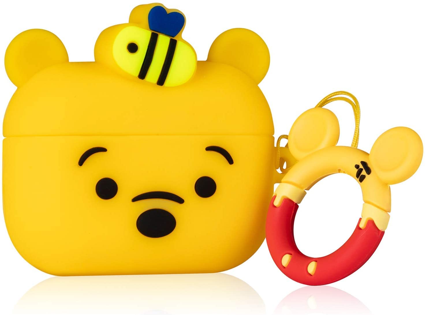 Airpods Pro Silicone Case Funny Cover Compatible for Apple Airpods Pro[3D Cartoon Pattern][Designed for Kids Girl and Boys] (Honey)