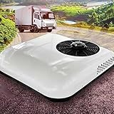 Hydravex Climatiseur de Toit 12V/24V pour Voitures, Camping-Cars, SUV, camions, fourgons aménagés, caravanes, Bateaux et remorques de Voyage. 12V