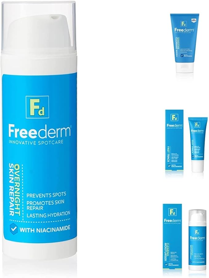 Freederm Overnight Skin Repair with Freederm Sensitive Wash, Freederm