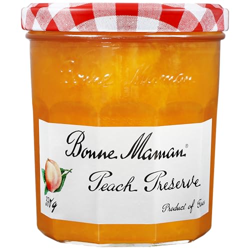 Image of Bonne Maman Peach Preserve Marmalade Fruit Jam, 13 oz ℮ 370 g