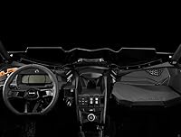 Vista 6 de Assault Industries Medio parabrisas para Can-Am Maverick X3 Se adapta a varios modelos de 64 pulgadas/72 pulgadas entre 2017+ y 2023+ Ver ajuste