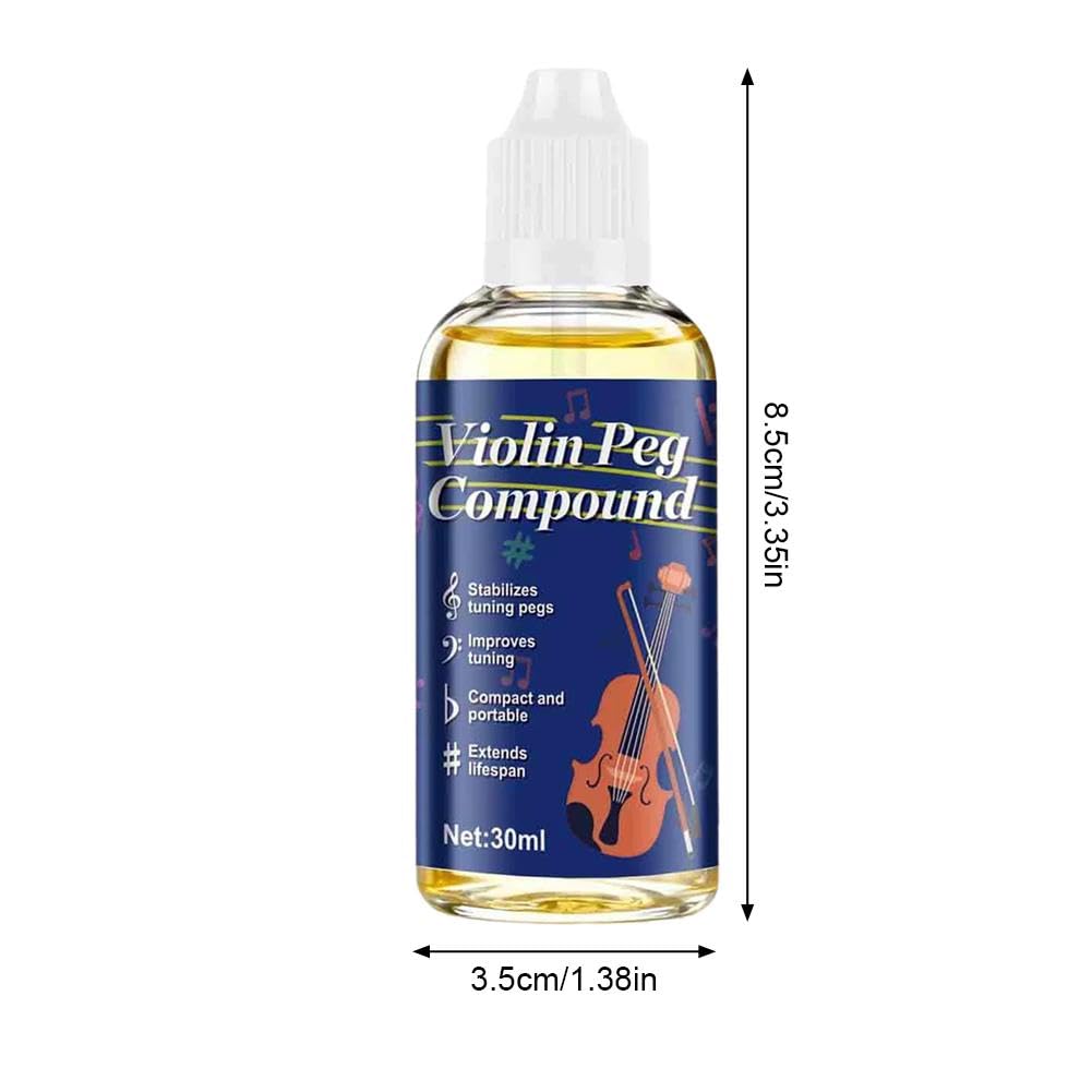 Pâte professionnelle pour chevilles de violon, 30 ml, empêche les glissements et les couinements, stabilise les chevilles d'accordage pour violon, alto, violoncelle et basse, accessoire d'entretien