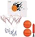 CYFIE Mini canestro da basket con palloni e pompa, mini da ufficio, canestro con ventosa, per lo sport da basket in ufficio, camera per bambini