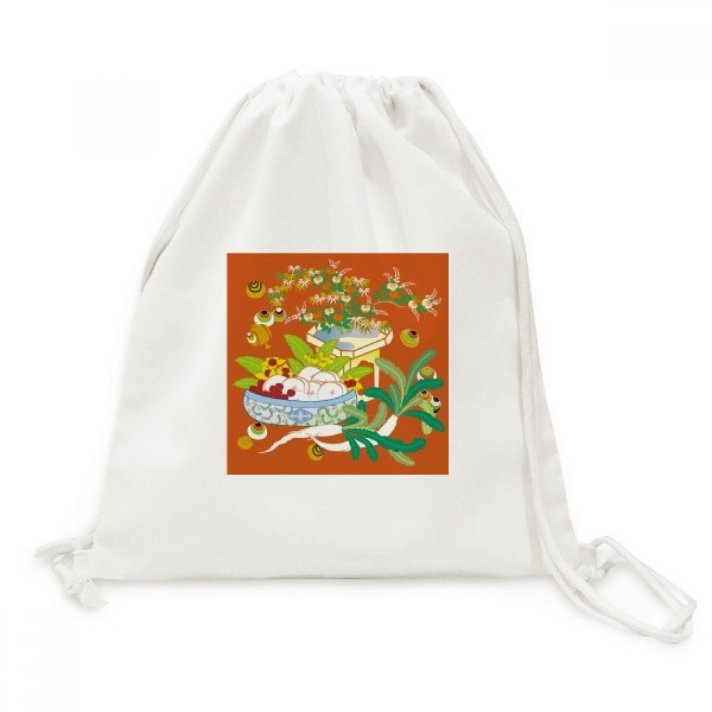 Toile Drawstring Backpack : sac à dos à cordon au motif de peinture colorée