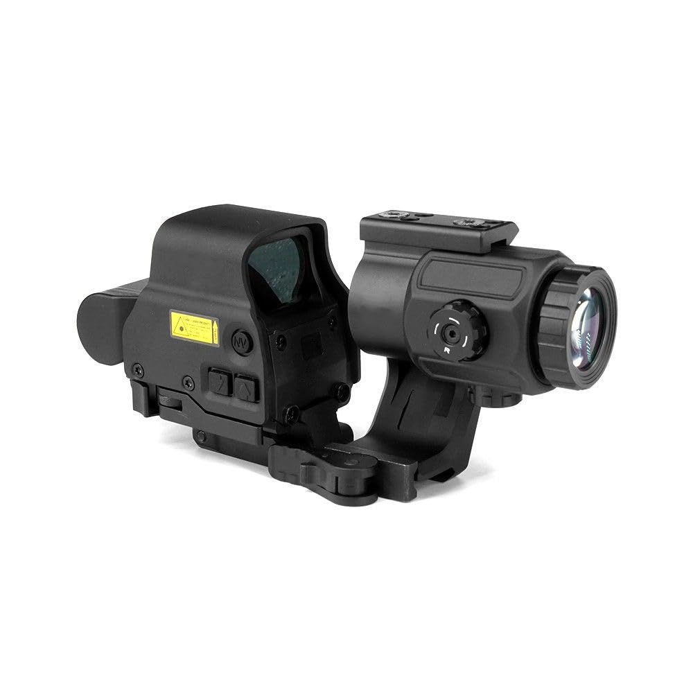 G43 3X Magnifier & Gen2 558 Combo with FTC Mount & Red Dot Riser - 2.26” Center Line Height, Upgraded 558: High-Trans Glass, NV Function, Clear in Strong Light, Quick-Detach, Fits 20mm Rail, Black