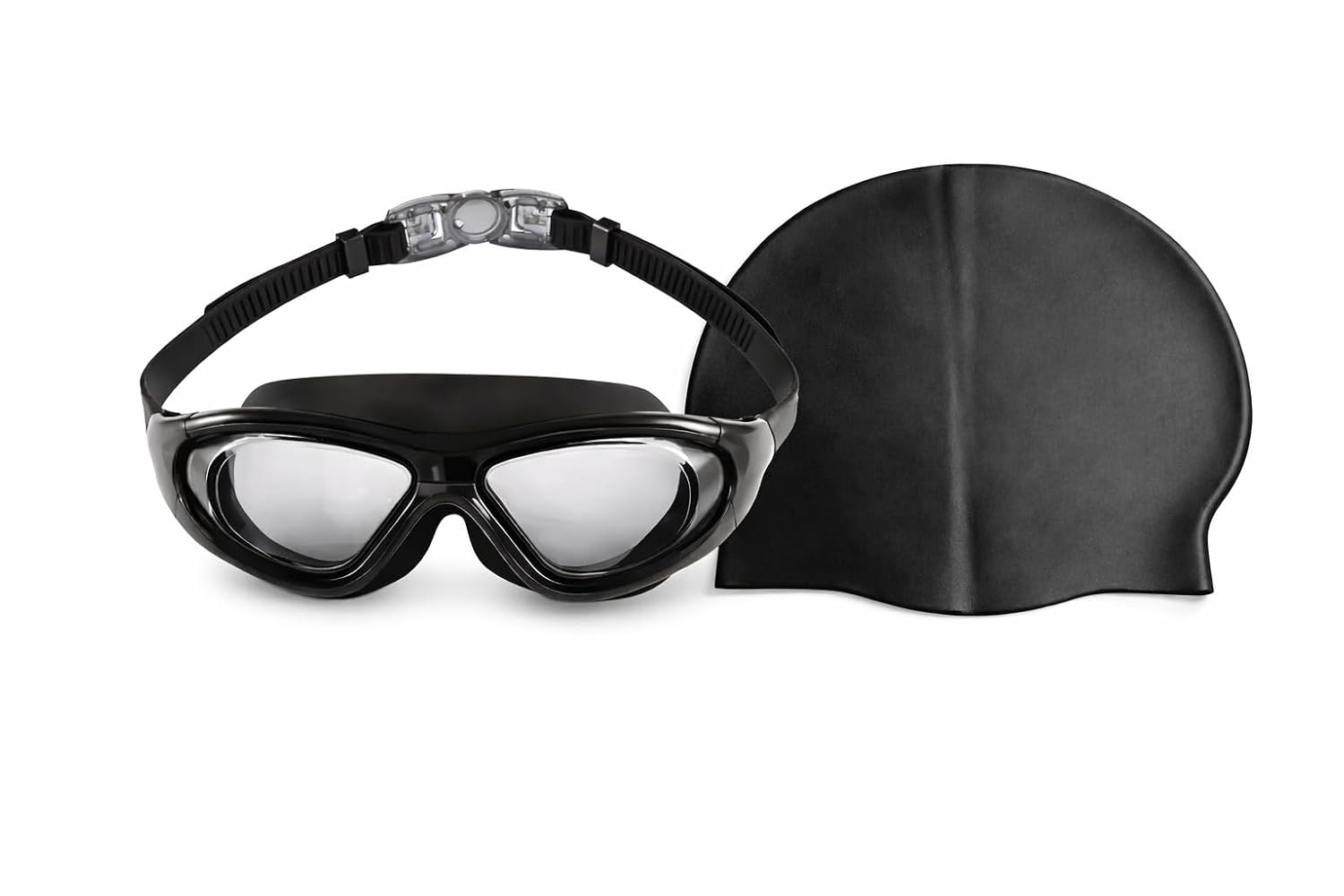 TRAIS-Swimming Goggles and Silicone Swim Cap Combo Set | Anti-Fog UV Protection Swim Goggles for Men Women Kids | Professi... - Review, Price and Buying Guide