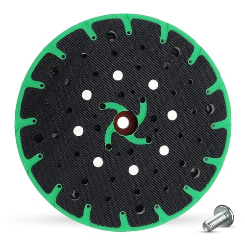 Tampon de ponçage sans poussière de 150 mm, filetage de connexion M8 de 6 pouces, tampon de support à boucle auto-agrippante compatible avec Rotex RO, ETS 150, ETS EC...