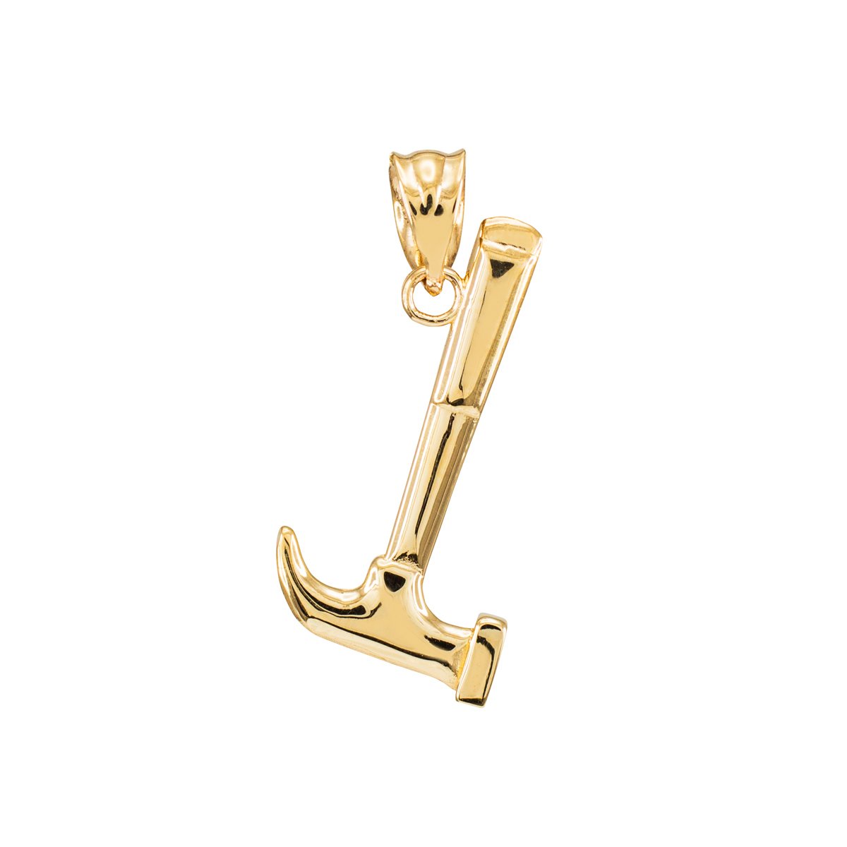 Claddagh GoldHigh Polish 10k Yellow Gold Hammer Charm Pendant