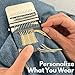Knit Patch Kit — Mini Knit Patch Loom & Darning Sewing Kit for Clothes Repair, Easy Weaving & Mending Tool Set with 14 Hooks — Perfect for DIY, Beginners & Portable Craft Supplies (14 Hooks)