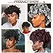 CINHOO Deep Curly Mohawk Wigs for Women, Fake Ponytail with Bangs Gray Faux Mohawk Hair Piece Gary Wigs for Black Woman Afro Puff with Bangs Clip in Hair Extensions with 8 Clips (1B/Gray)