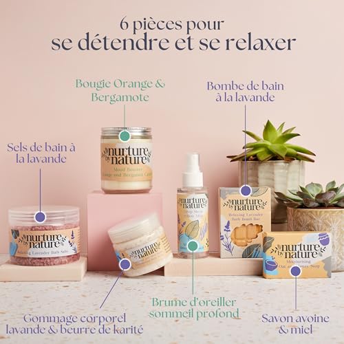 Sommeil difficile solution coffret bien-être lavande boule de bain relaxante