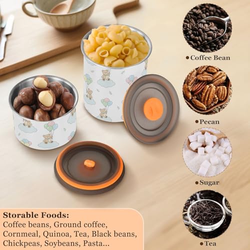 Envase de acero inoxidable con tapa hermética de 900 ml miniatura 5