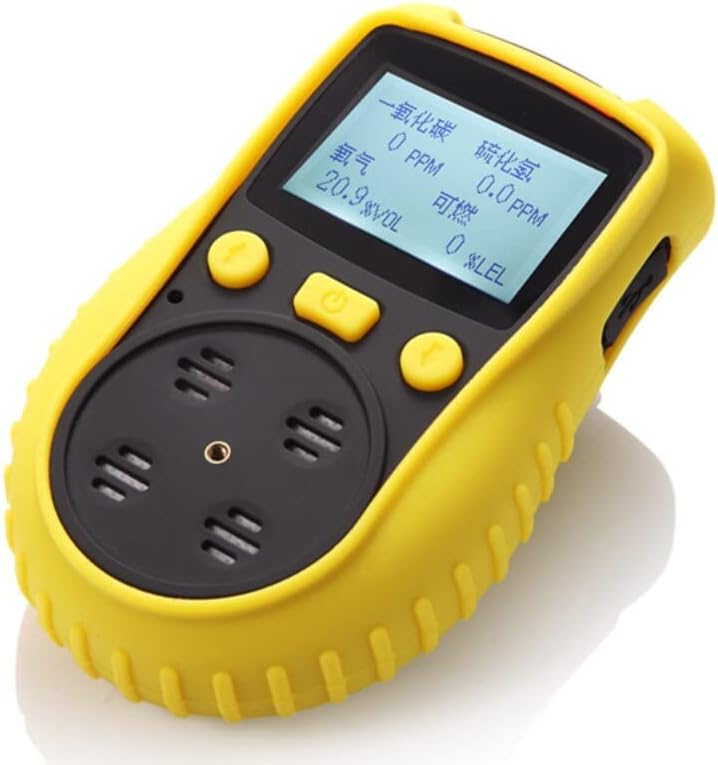 Portable Multi Gas Detector for O2 H2S CO LEL Personal 4 Gas Detector