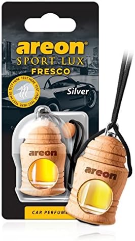 AREONFresco FSL02 Hanging Car & Home Air Freshener - Silver Scent (Pack of 3)