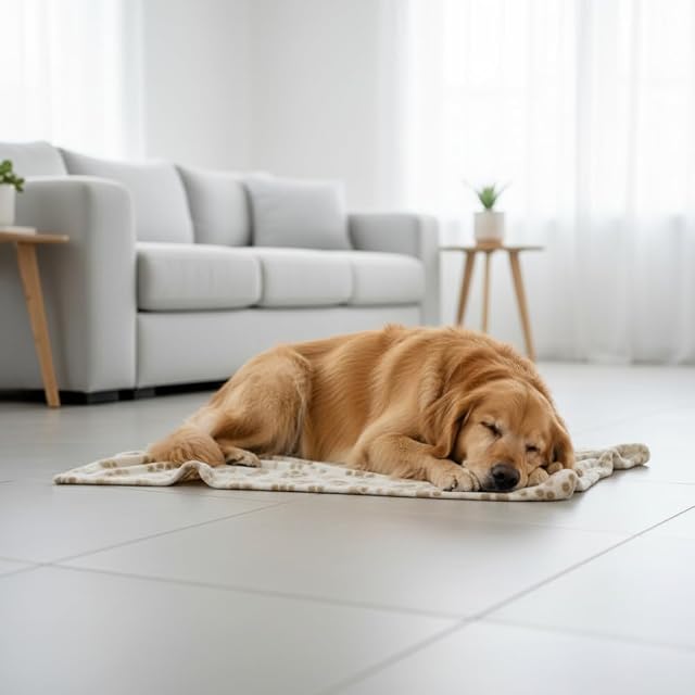 Foto 4 de 7 de VIALMAN Manta para Mascotas 130x170 cm - Disponible en Beige y Gris - Suave y Resistente