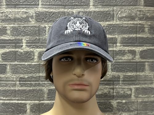 Image of Embroidered Animal Hat Gift for Men Women, Adjustable Baseball Cap | Animal Lover Collection, Casual Outdoor Wear, Breathable Cotton Fabric, Adjustable Buckle Closure
