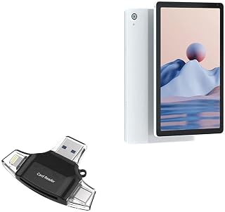 BoxWave Smart Gadget Compatible with Haggis Android 11 Tablet HGS10405 (10.4 in) - AllReader SD Card Reader, microSD Card Reader SD Compact USB - Jet Black