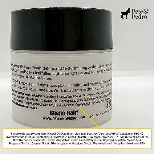Pete & Pedro Clay - Hair Clay For Men | Medium Hold And Matte Finish | As Seen On Shark Tank 2 Oz #TOP6