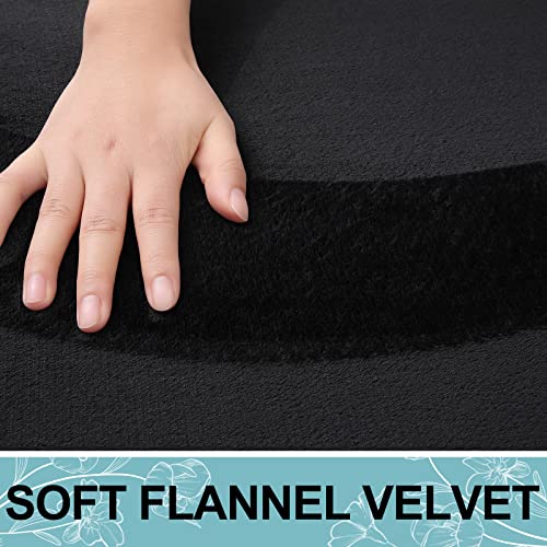 Smiry Memory Foam Bath Mat, Super Soft Absorbent Bathroom Rugs Non Slip Bath Rug Runner For Shower Bathroom Floors, 36" X 24", Black #TOP2